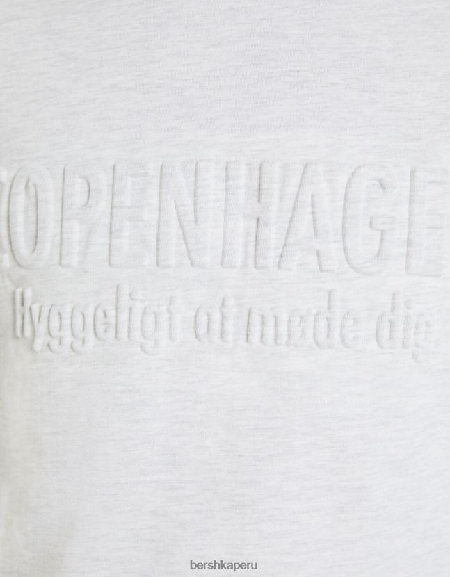 gris Bershka hombres camiseta de manga corta de ajuste fácil 806J6B2719