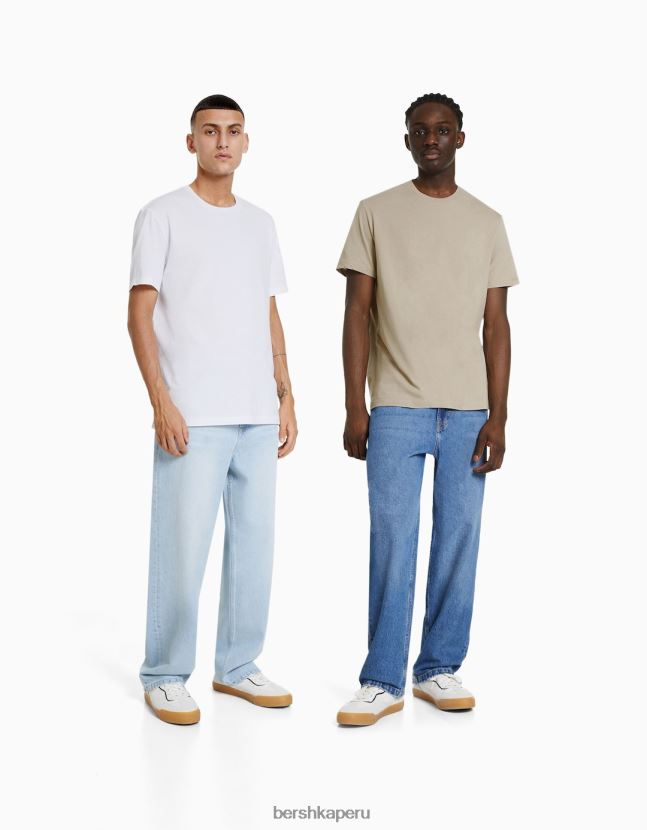 multicolor Bershka hombres Pack de 2 camisetas de manga corta regular fit 806J6B2653
