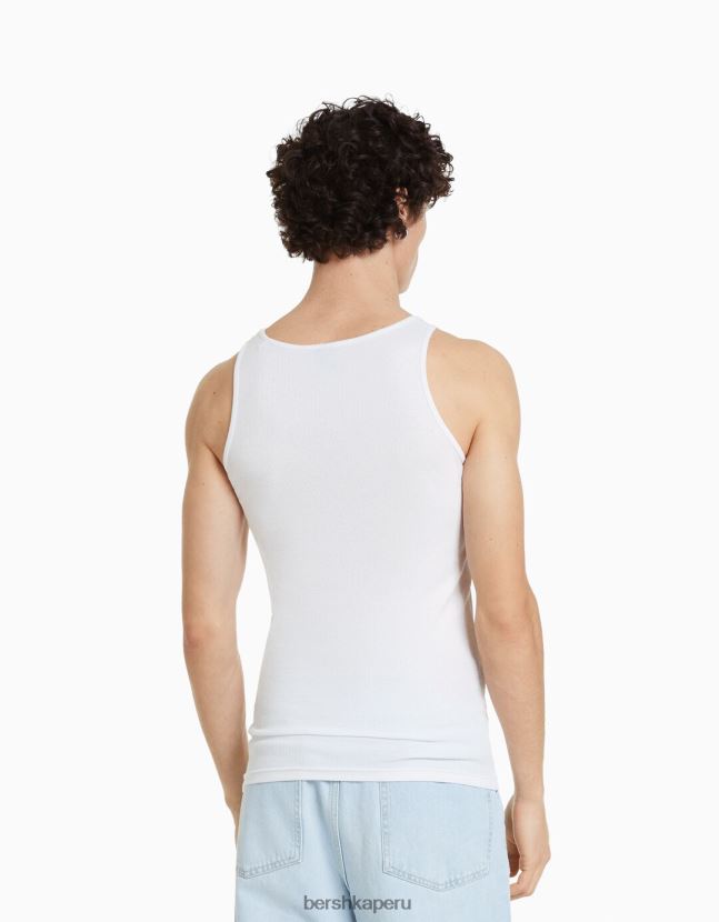 multicolor Bershka hombres pack de 2 camisetas sin mangas 806J6B2804