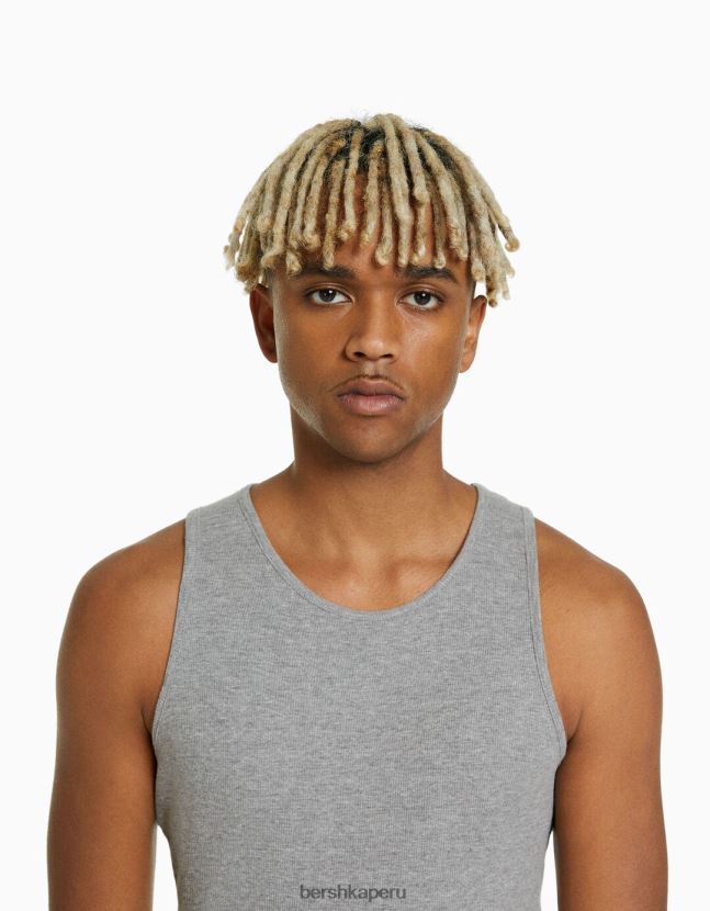 multicolor Bershka hombres pack de 2 camisetas sin mangas 806J6B2804