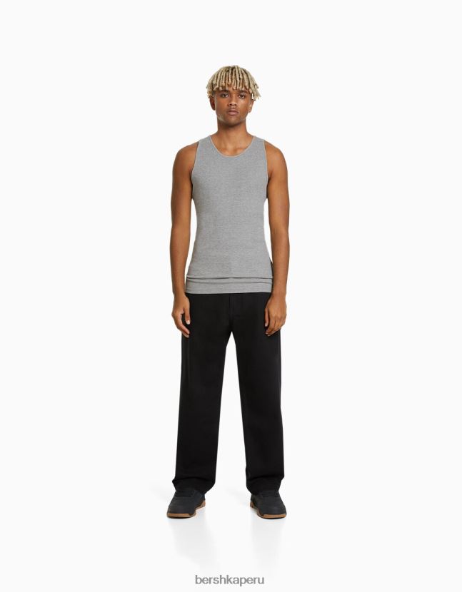 multicolor Bershka hombres pack de 2 camisetas sin mangas 806J6B2804