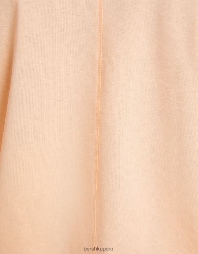 naranja Bershka hombres camiseta oversize de manga corta 806J6B2662