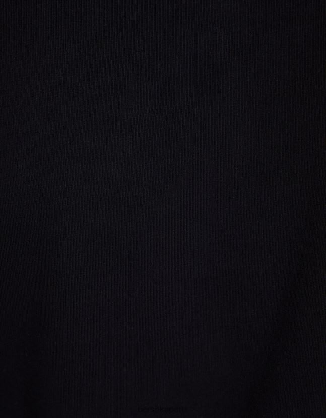 negro Bershka hombres polo de manga corta a rayas 806J6B2678