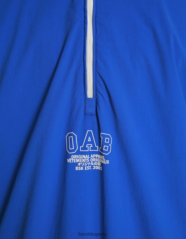 azul Bershka hombres chamarra ligera en mezcla de nailon 806J6B3072