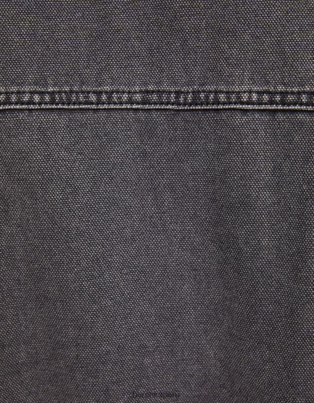 gris oscuro Bershka hombres chaqueta bomber de algodón 806J6B3103