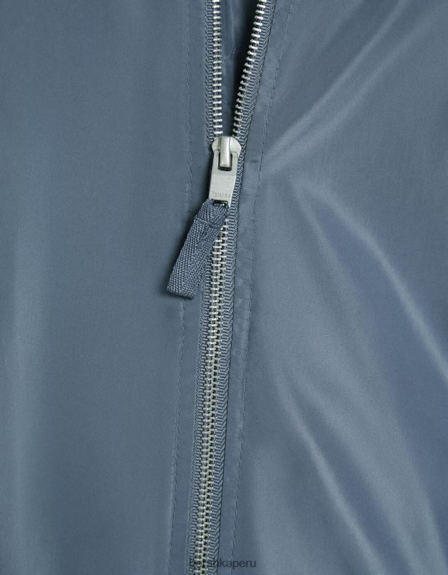 gris oscuro Bershka hombres chaqueta bomber técnica ligera 806J6B3041