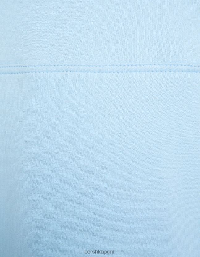 azul claro Bershka hombres sudadera con capucha de gran tamaño 806J6B2951