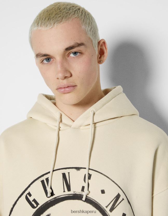 camello Bershka hombres sudadera con capucha de guns n\' roses 806J6B2988