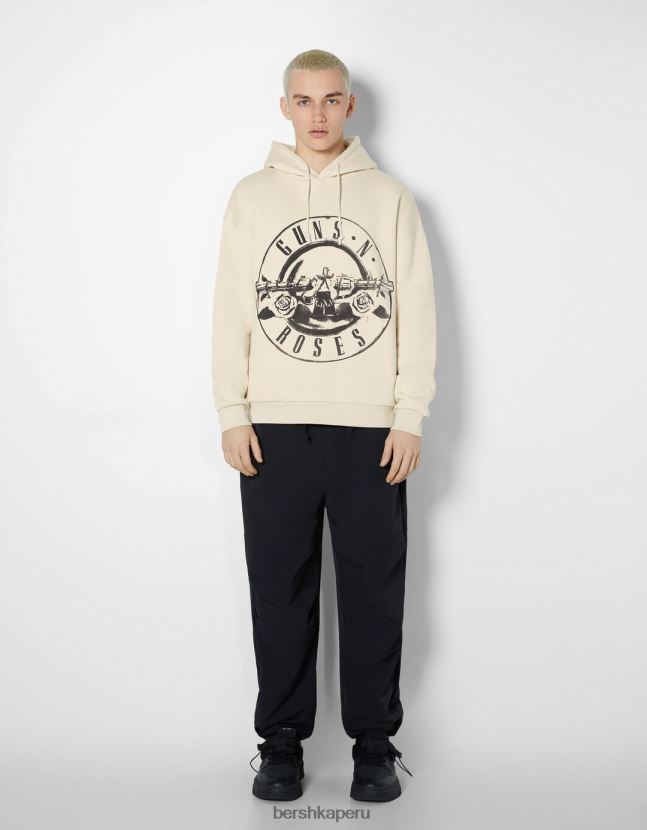 camello Bershka hombres sudadera con capucha de guns n\' roses 806J6B2988