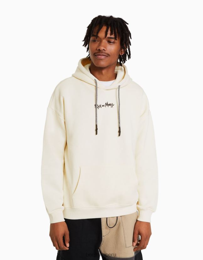 crema Bershka hombres sudadera con estampado de rick y morty 806J6B2972 806J6B2972 Moda y Ropa Comoda Bershka Bershka Peru Un gran descuento en todas las chaquetas Bershka botines Bershka y