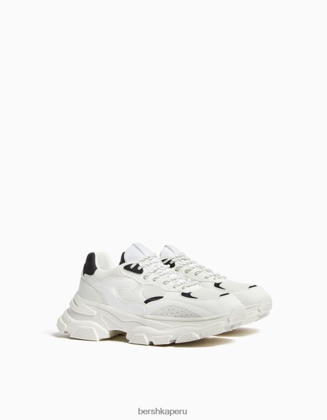 multicolor Bershka hombres tenis de malla con suela gruesa 806J6B3515