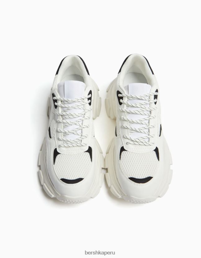 multicolor Bershka hombres tenis de malla con suela gruesa 806J6B3515