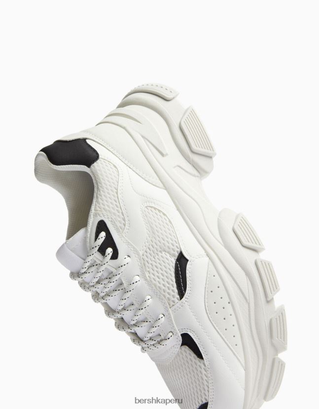 multicolor Bershka hombres tenis de malla con suela gruesa 806J6B3515