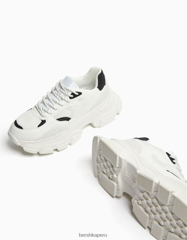 multicolor Bershka hombres tenis de malla con suela gruesa 806J6B3515