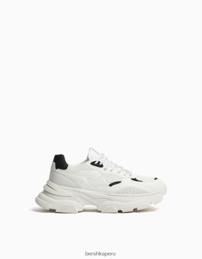 multicolor Bershka hombres tenis de malla con suela gruesa 806J6B3515