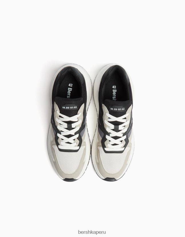 multicolor Bershka hombres tenis de malla con suela gruesa 806J6B3521