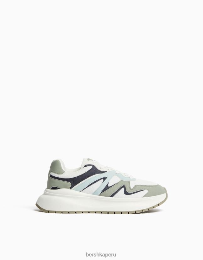 otro Bershka hombres tenis de malla con suela gruesa 806J6B3518