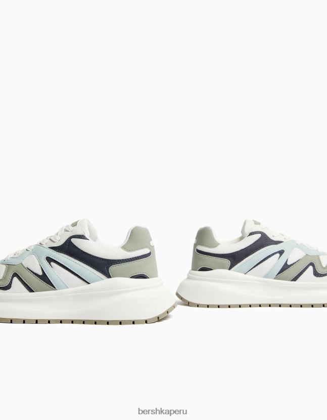 otro Bershka hombres tenis de malla con suela gruesa 806J6B3523