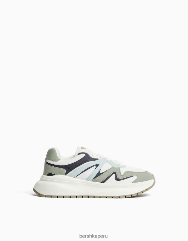 otro Bershka hombres tenis de malla con suela gruesa 806J6B3523
