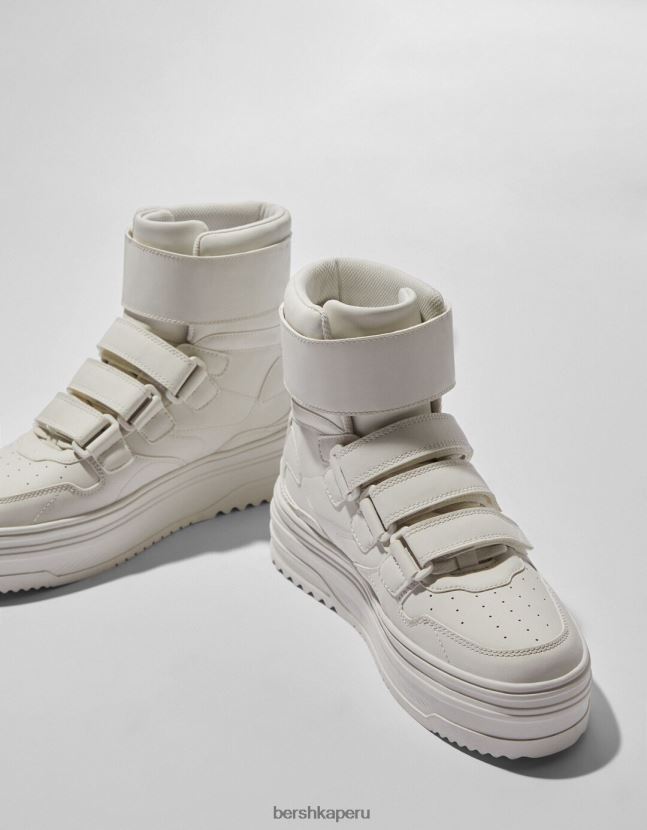 crudo Bershka hombres altas zapatillas de deporte superiores 806J6B3487