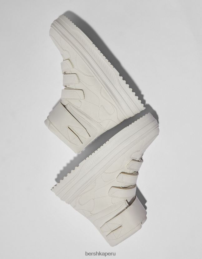 crudo Bershka hombres altas zapatillas de deporte superiores 806J6B3487