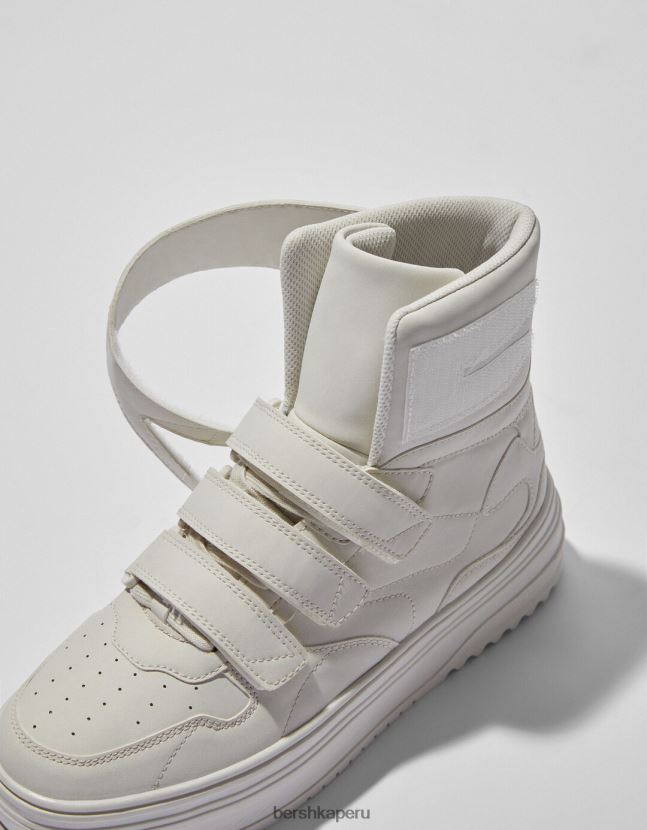 crudo Bershka hombres altas zapatillas de deporte superiores 806J6B3487