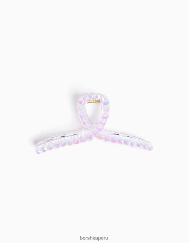 Violeta Bershka mujer pasador de pelo transparente 806J6B2568