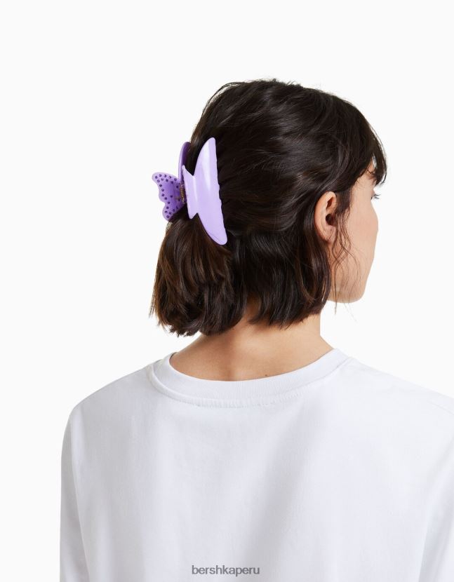 Violeta Bershka mujer pinza para el pelo con mariposa enjoyada 806J6B2582