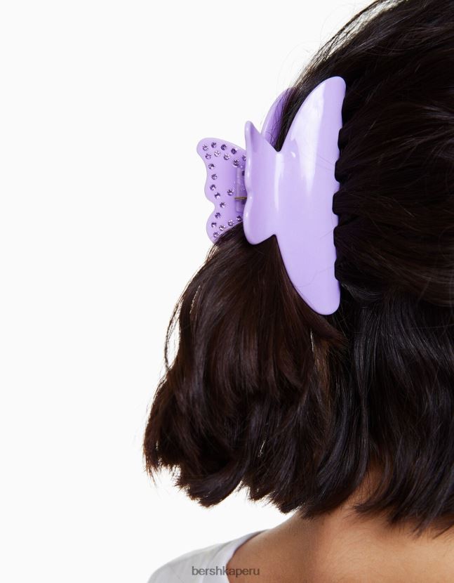 Violeta Bershka mujer pinza para el pelo con mariposa enjoyada 806J6B2582
