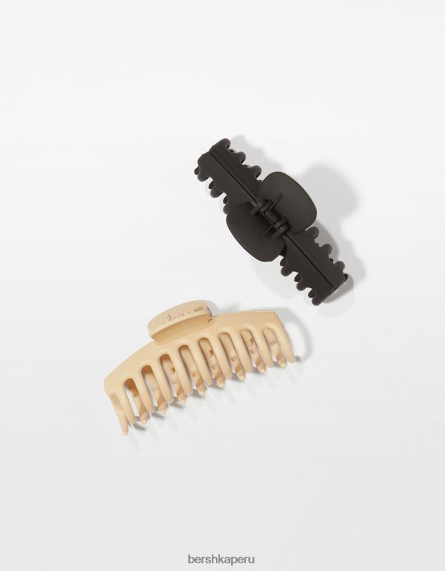 arena Bershka mujer juego de 2 pinzas para el cabello de colores 806J6B2566