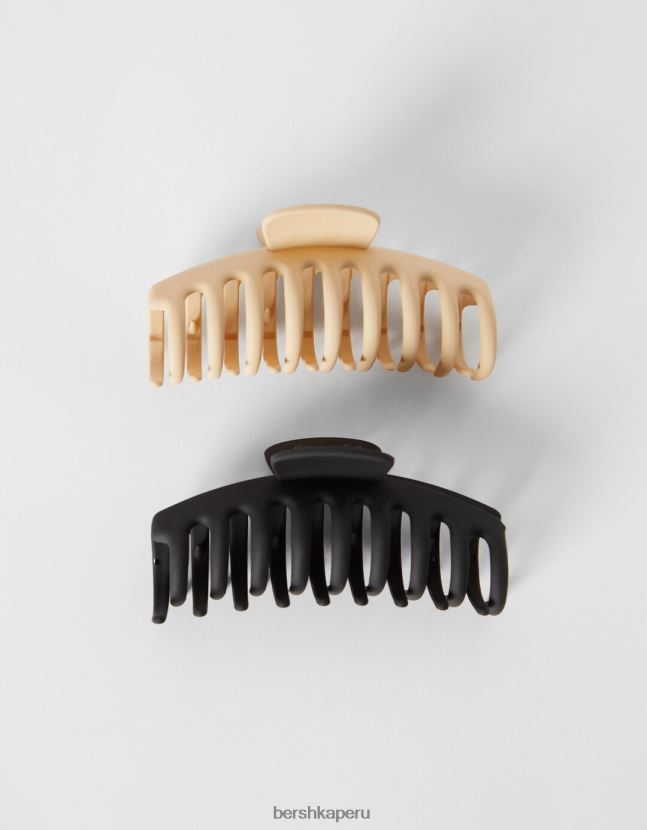 arena Bershka mujer juego de 2 pinzas para el cabello de colores 806J6B2566