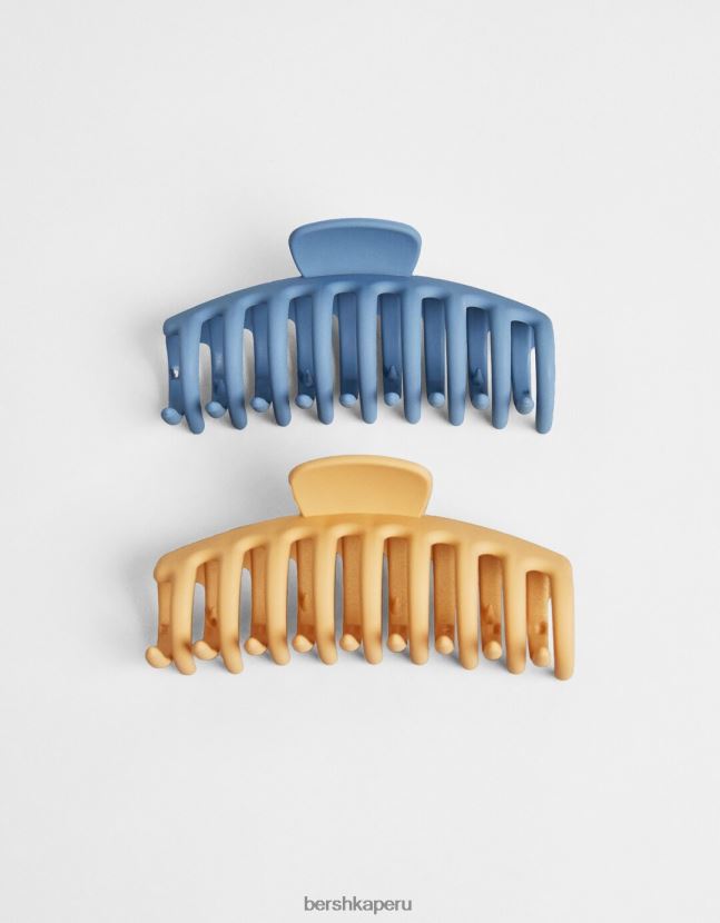 azul Bershka mujer juego de 2 pinzas para el cabello de colores 806J6B2565