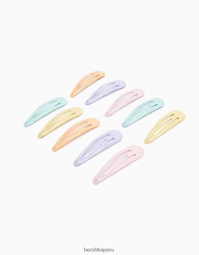 no laves Bershka mujer Paquete de 10 clips de colores. 806J6B2574
