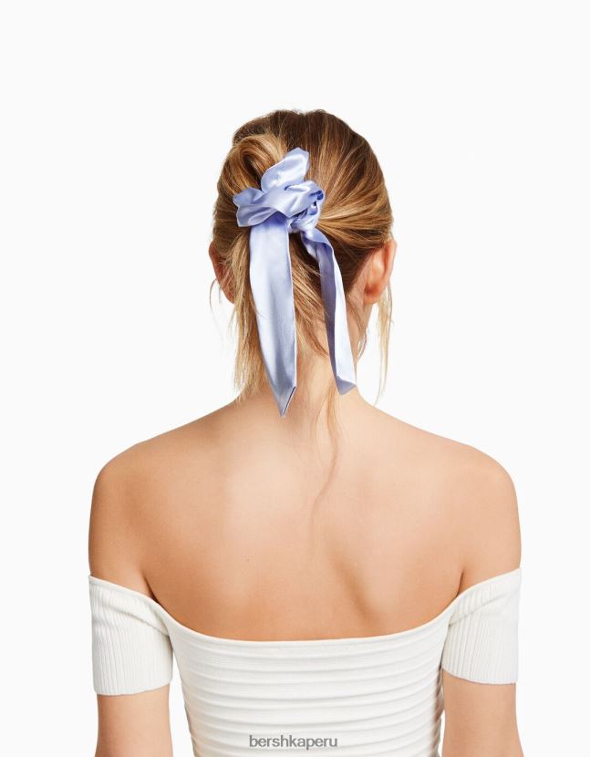 rosa Bershka mujer juego de 3 gomas para el pelo con lazo de satén 806J6B2578