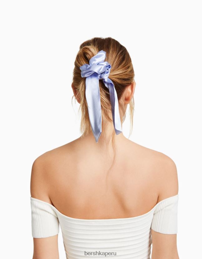 rosa Bershka mujer juego de 3 gomas para el pelo con lazo de satén 806J6B2579