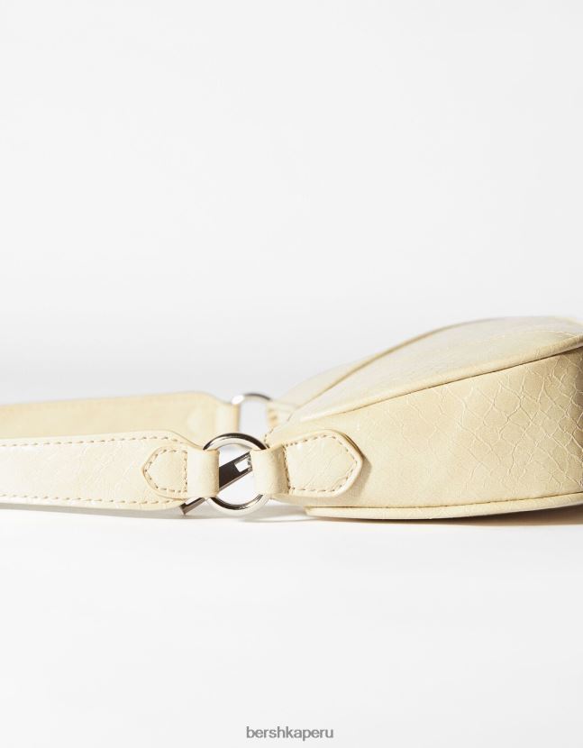 beige Bershka mujer bolso de hombro de piel sintética 806J6B2355