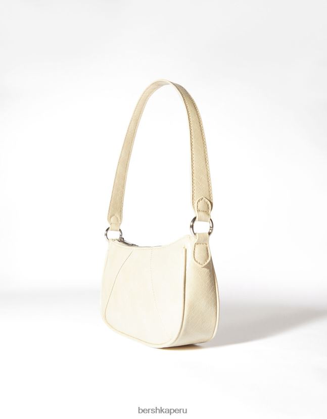 beige Bershka mujer bolso de hombro de piel sintética 806J6B2355