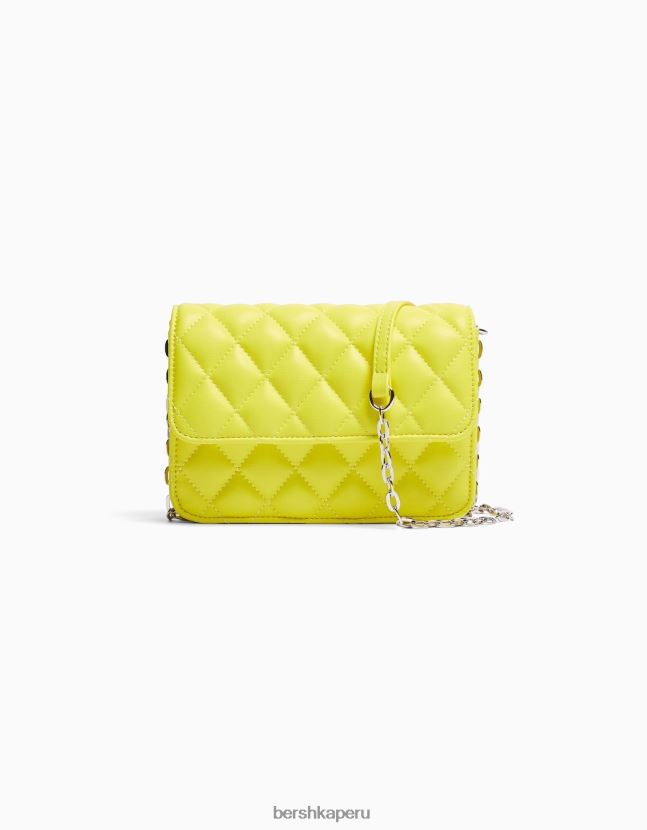 cal Bershka mujer bolso de mano acolchado con asa de cadena 806J6B2383
