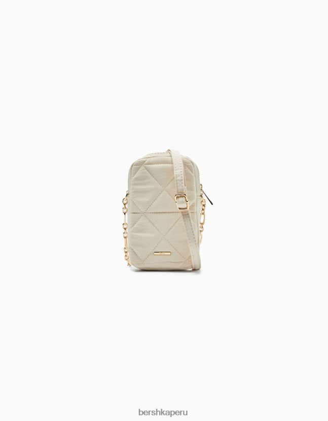 crema Bershka mujer funda para móvil acolchada 806J6B2420