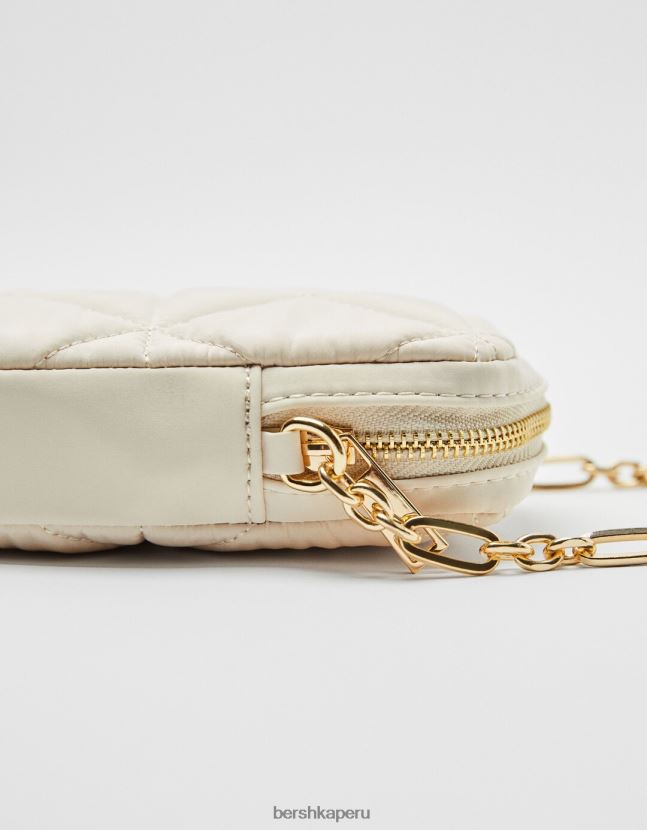 crema Bershka mujer funda para móvil acolchada 806J6B2420