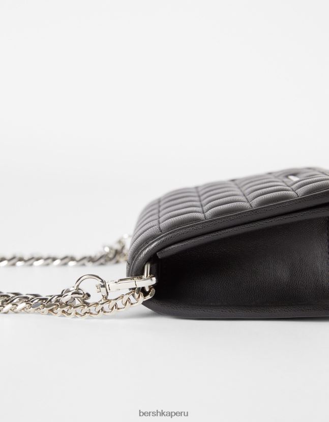 gris Bershka mujer bolso de mano acolchado con cadena 806J6B2364