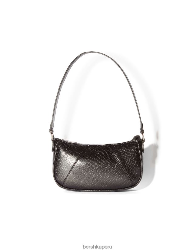 negro Bershka mujer bolso de hombro de piel sintética 806J6B2354