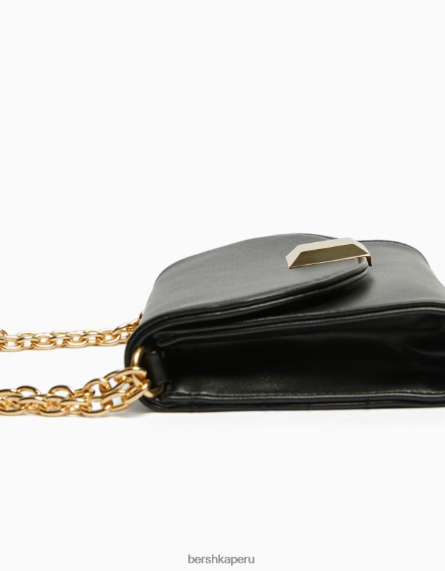 negro Bershka mujer bolso de hombro mini cuadrado con detalle 806J6B2417