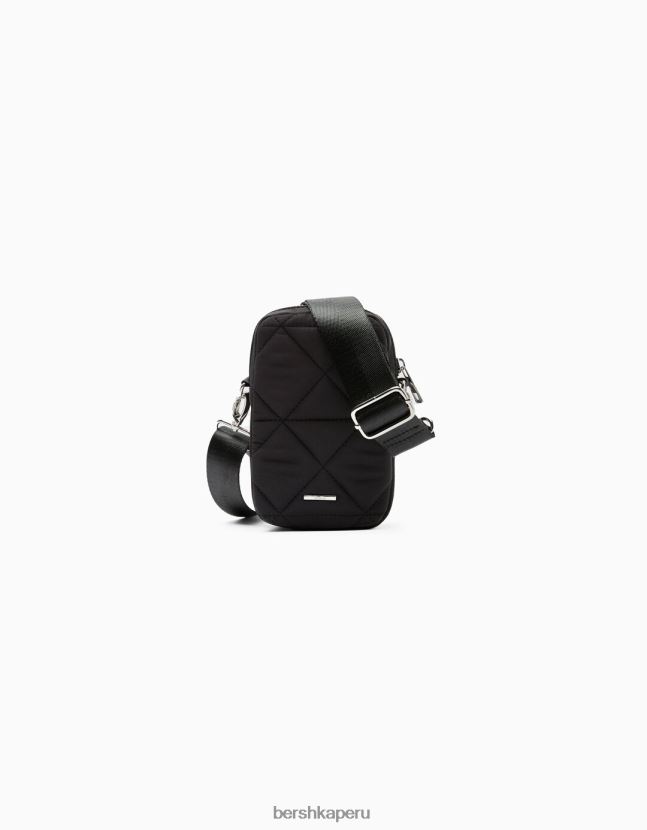 negro Bershka mujer funda para móvil acolchada 806J6B2419