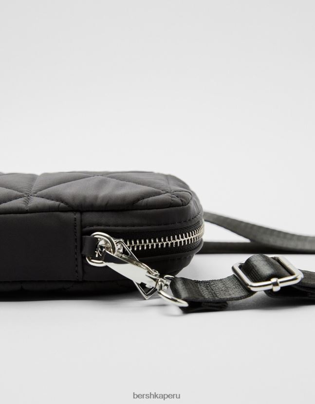 negro Bershka mujer funda para móvil acolchada 806J6B2419