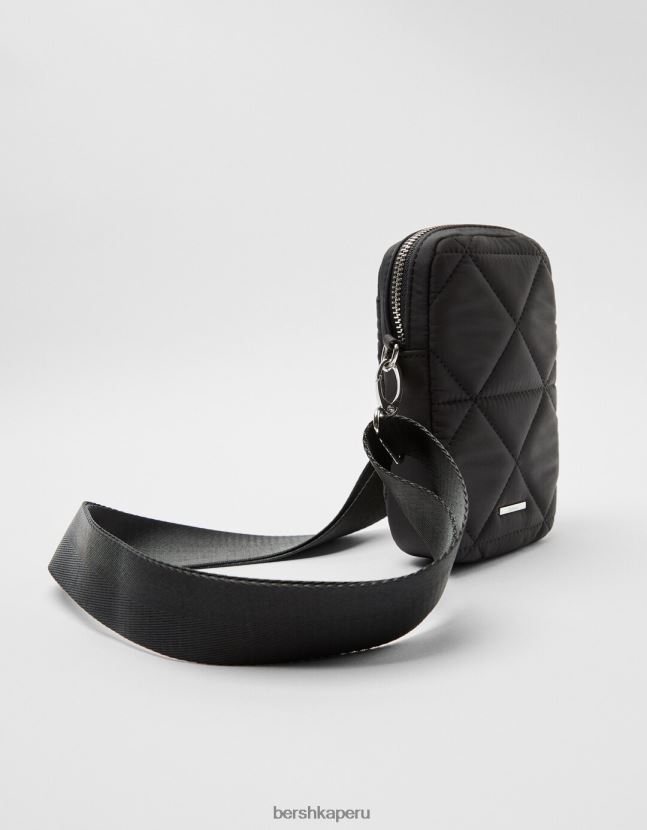 negro Bershka mujer funda para móvil acolchada 806J6B2419