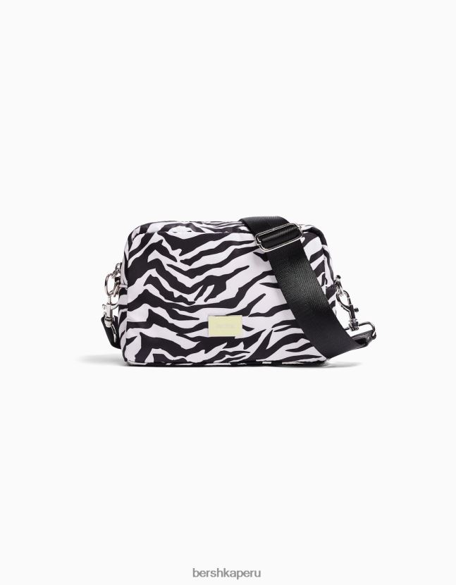 no laves Bershka mujer bolsa crossbody con estampado de cebra 806J6B2341