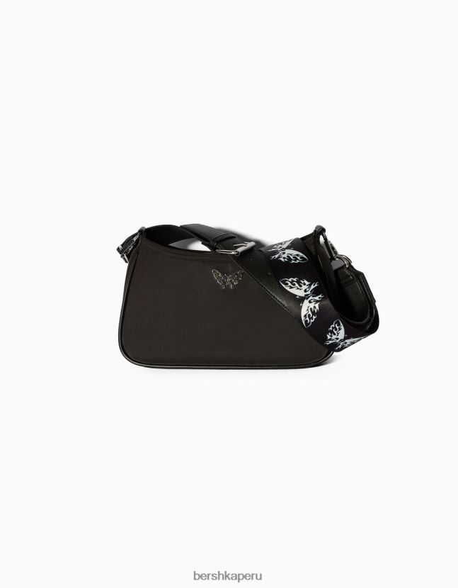no laves Bershka mujer bolsa crossbody con estampado de mariposas 806J6B2406
