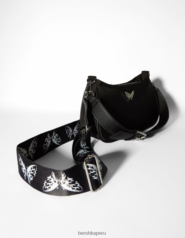 no laves Bershka mujer bolsa crossbody con estampado de mariposas 806J6B2406