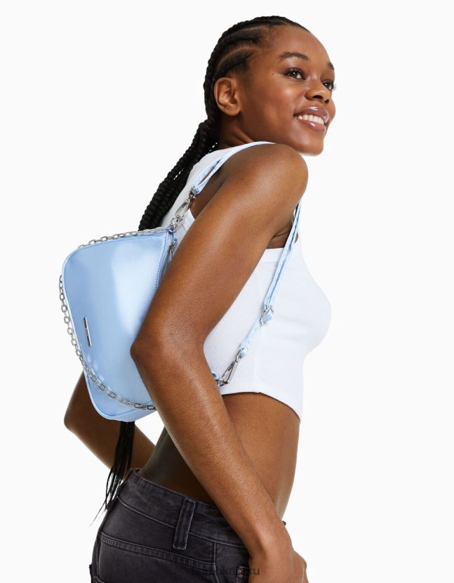 no laves Bershka mujer bolsa de raso con asa 806J6B2357